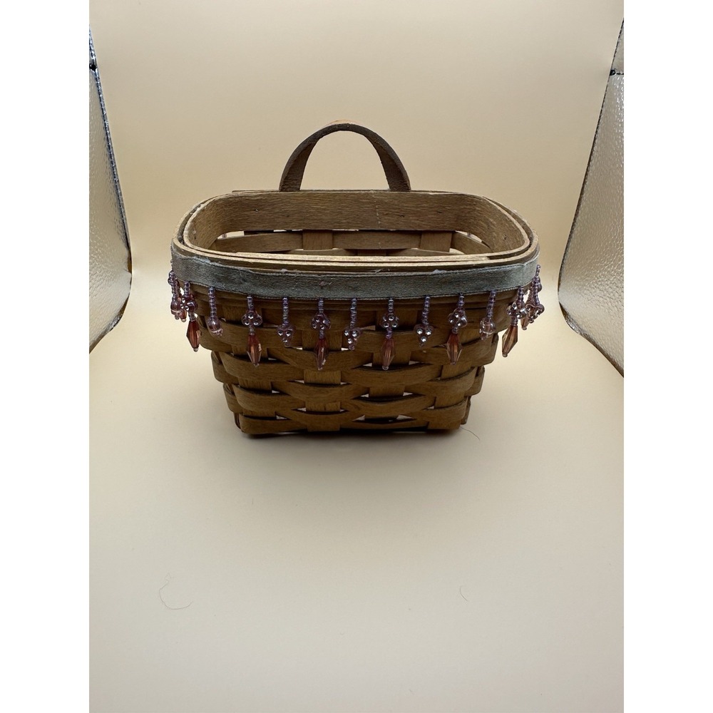 Longaberger Small Hanging‎ Basket W/ Accents